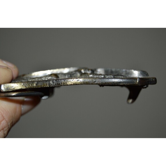 Vintage 1984 "I'm Proud to be American" USA Freedom Eagle Aged Belt Buckle Rare - Picture 5 of 7